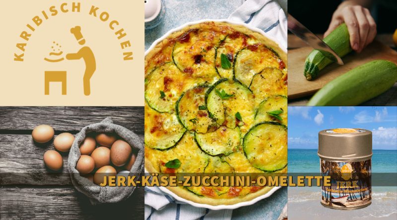 Jerk-Käse-Zucchini-Omelette