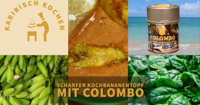Scharfer Kochbananen-Topf mit Colombo